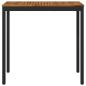Preview: Gartenbar-Tisch Natürlich und Schwarz 108,5 x 55 x 105 cm