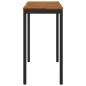 Preview: Gartenbar-Tisch Natürlich und Schwarz 108,5 x 55 x 105 cm