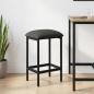 Preview: ARDEBO.de - Barhocker Hellgrau 40 x 32 x 74 cm Holzwerkstoff