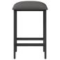 Preview: Barhocker Hellgrau 40 x 32 x 74 cm Holzwerkstoff