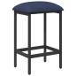 Preview: Barhocker Blau 40 x 32 x 74 cm Holzwerkstoff