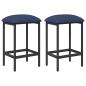 Preview: Barhocker 2 stk. Blau 40 x 32 x 64 cm Holzwerkstoff