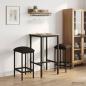 Preview: ARDEBO.de - Barhocker 2 stk. Taupe 40 x 32 x 74 cm Holzwerkstoff