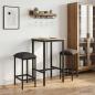 Preview: ARDEBO.de - Barhocker 2 stk. Dunkelgrau 40 x 32 x 74 cm Holzwerkstoff