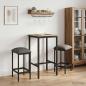 Preview: ARDEBO.de - Barhocker 2 stk. Hellgrau 40 x 32 x 74 cm Holzwerkstoff