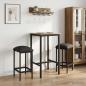 Preview: ARDEBO.de - Barhocker 2 Stk. Dunkelgrau 40 x 32 x 64 cm Holzwerkstoff