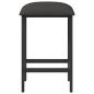 Preview: Barhocker 2 Stk. Dunkelgrau 40 x 32 x 64 cm Holzwerkstoff