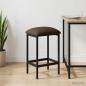 Preview: ARDEBO.de - Barhocker Taupe 40 x 32 x 74 cm Holzwerkstoff