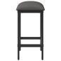 Preview: Barhocker Hellgrau 40 x 32 x 64 cm Holzwerkstoff