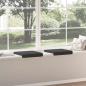 Preview: Bankkissen 2 stk. Sherpa-Stoff Dunkelgrau Tiefe 35 cm