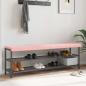 Preview: ARDEBO.de - Bankkissen 4 stk. Sherpa-Stoff Rosa Tiefe 35 cm