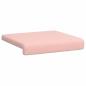 Preview: Bankkissen 4 stk. Sherpa-Stoff Rosa Tiefe 35 cm