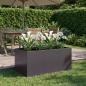 Preview: ARDEBO.de - Garten-Pflanzgefäß Schwarz 120 x 80 x 60 cm Kaltgewalzter Stahl