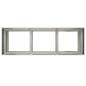 Preview: Garten-Pflanzgefäß Silber 120 x 40 x 60 cm Edelstahl