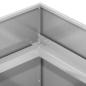 Preview: Garten-Pflanzgefäß Silber 120 x 40 x 60 cm Verzinkter Stahl