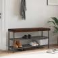 Preview: ARDEBO.de - Bankkissen Kunstwildleder Braun Tiefe 35 cm