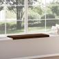 Preview: Bankkissen Kunstwildleder Braun Tiefe 35 cm