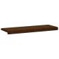 Preview: Bankkissen Kunstwildleder Braun Tiefe 35 cm