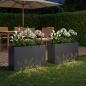 Preview: Garten-Pflanzgefäß 2 Stk. Anthrazit 80 x 20 x 49 cm