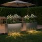 Preview: Garten-Pflanzgefäß 2 Stk. Silber 80 x 30 x 49 cm Edelstahl