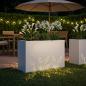 Preview: Garten-Pflanzgefäß Weiß 80 x 20 x 49 cm Kaltgewalzter Stahl