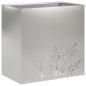 Preview: Garten-Pflanzgefäß Silber 50 x 30 x 49 cm Edelstahl