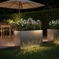 Preview: Garten-Pflanzgefäß Silber 80 x 30 x 49 cm Edelstahl