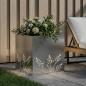 Preview: Garten-Pflanzgefäß Silber 50 x 50 x 49 cm Verzinkter Stahl