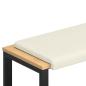 Preview: Bankkissen Cord Creme Tiefe 35 cm