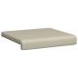 Preview: Bankkissen 2 stk. Strukturiertes Samt Sand Tiefe 35 cm
