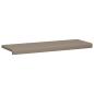 Preview: Bankkissen Mikrofaser Taupe Tiefe 35 cm