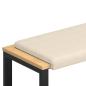 Preview: Bankkissen Mikrofaser Beige Tiefe 35 cm