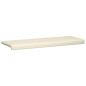 Preview: Bankkissen Strukturiertes Samt Creme Tiefe 35 cm