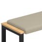 Preview: Bankkissen Strukturiertes Samt Sand Tiefe 35 cm