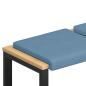 Preview: Bankkissen 4 stk. Cord Blau Tiefe 35 cm