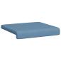 Preview: Bankkissen 4 stk. Cord Blau Tiefe 35 cm