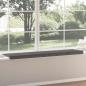 Preview: Bankkissen 4 stk. Cord Dunkelgrau Tiefe 35 cm