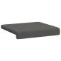 Preview: Bankkissen 4 stk. Cord Dunkelgrau Tiefe 35 cm