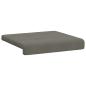 Preview: Bankkissen 4 stk. Cord Hellgrau Tiefe 35 cm