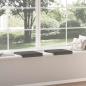 Preview: Bankkissen 2 stk. Cord Dunkelgrau Tiefe 35 cm