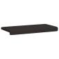 Preview: Bankkissen Sherpa-Stoff Schwarz Tiefe 35 cm