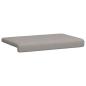Preview: Bankkissen Sherpa-Stoff Hellgrau Tiefe 35 cm