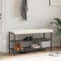 Preview: ARDEBO.de - Bankkissen Sherpa-Stoff Creme Tiefe 35 cm