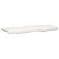 Preview: Bankkissen Sherpa-Stoff Creme Tiefe 35 cm