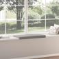 Preview: Bankkissen Sherpa-Stoff Hellgrau Tiefe 35 cm