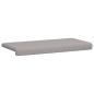 Preview: Bankkissen Sherpa-Stoff Hellgrau Tiefe 35 cm