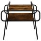 Preview: Couchtisch Geräucherte Eiche 50 x 50 x 51 cm Holzwerkstoff