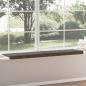Preview: Bankkissen 4 stk. Kunstwildleder Dunkelgrau Tiefe 35 cm