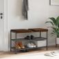 Preview: ARDEBO.de - Bankkissen 2 stk. Kunstwildleder Braun Tiefe 35 cm