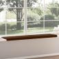 Preview: Bankkissen 4 stk. Kunstwildleder Braun Tiefe 35 cm